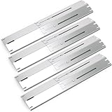 Universal Brennerabdeckung,Universal Flammenverteiler,Einstellbar Hitzeschild,Durable Edelstahl Flavorizer Bars Ersatzteile,Hitzzelt für die meisten Gasgrill,einstellbar 34 cm bis 53,3 cm. (4 Pack)